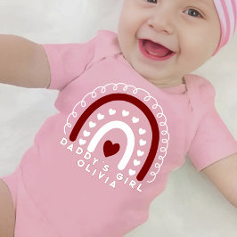 Pink Daddy's Girl Baby Bodysuit Strampler