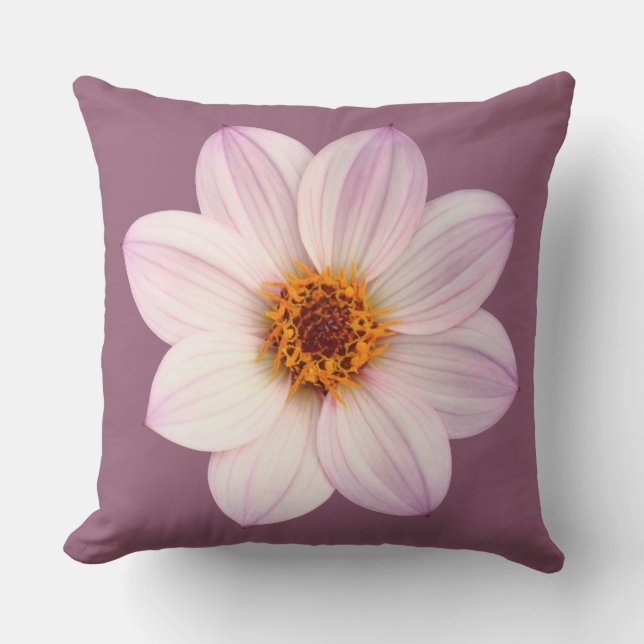 Pink Dahlia, #945E76 Kissen (Vorderseite)