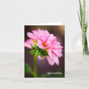 Pink Dahlia Faltkarte Karte