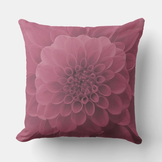 Pink Dahlia Kissen (Vorderseite)
