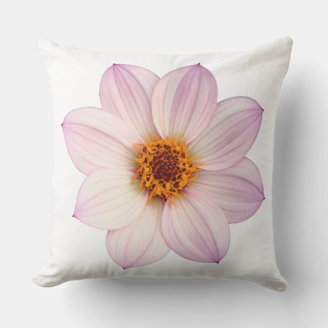 Pink Dahlia Kissen (Vorderseite)