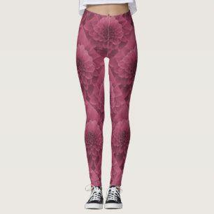 Pink Dahlia Leggings