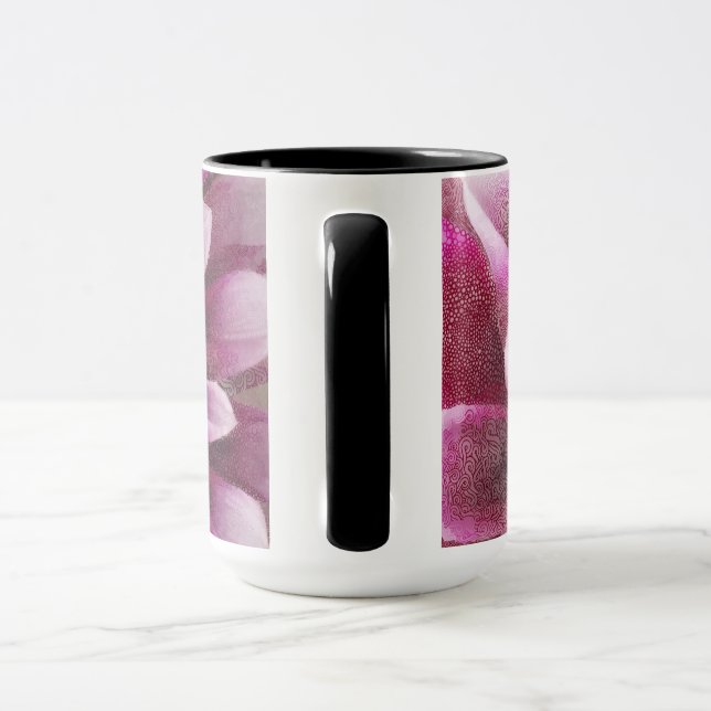 Pink Dahlia mug Tasse (Griff)