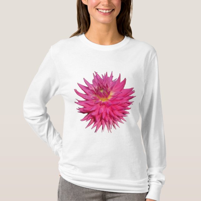 Pink Dahlia T-Shirt (Vorderseite)