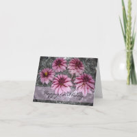 Pink Dahlias Birthday Wish