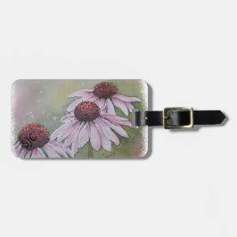 PINK DAISIES PERSONALISIERT LUGGAGE TAG GEPÄCKANHÄNGER