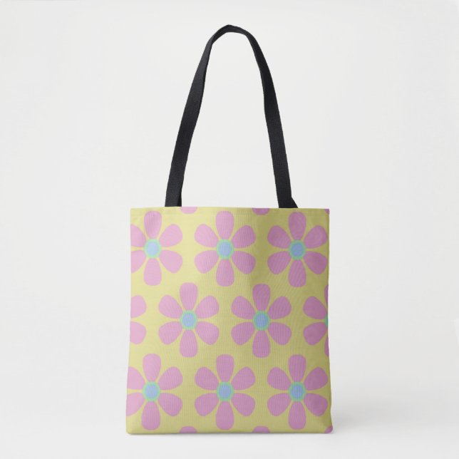 Pink Daisies Tasche (Vorderseite)