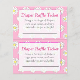 Pink Daisies Themed Baby Dusche Spiele Flyer