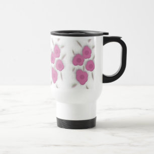 Pink Daisies Travel Mug Reisebecher