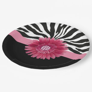 Pink Daisy 1 Pappteller