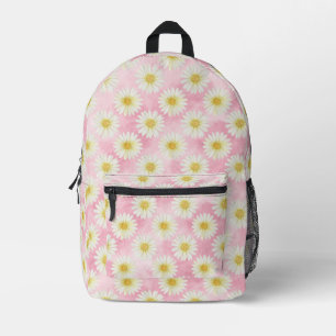 Pink Daisy Backpack Bedruckter Rucksack