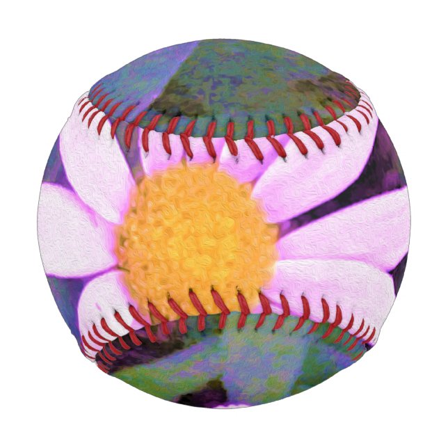 Pink Daisy Blume Baseball (Vorderseite)