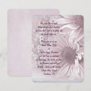 Pink Daisy Bouquet Einladung