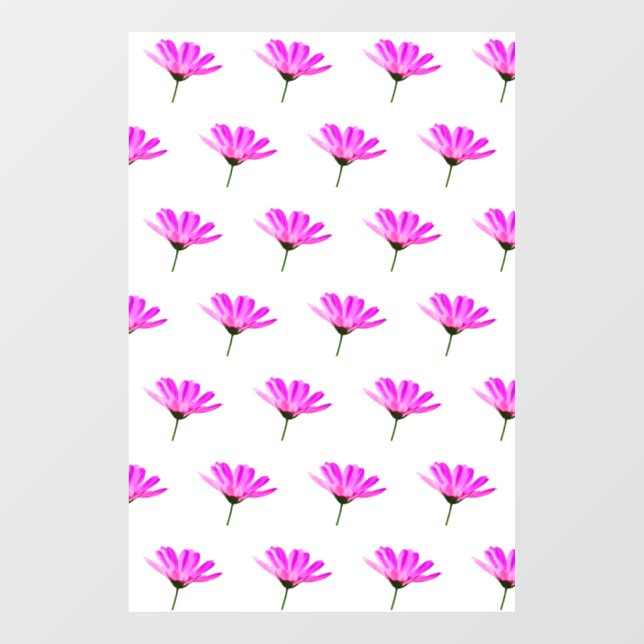 Pink Daisy  Fensteraufkleber (Blatt)