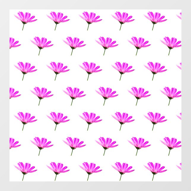 Pink Daisy   Fensteraufkleber (Blatt)