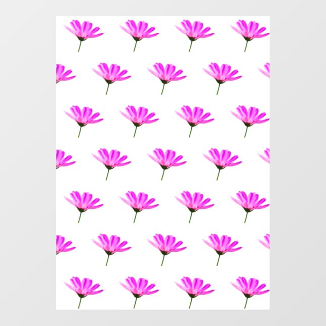 Pink Daisy  Fensteraufkleber (Blatt)