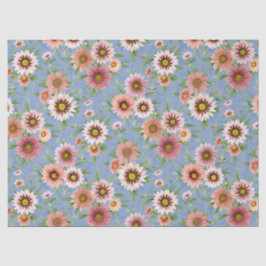 Pink Daisy Floral Seidenpapier
