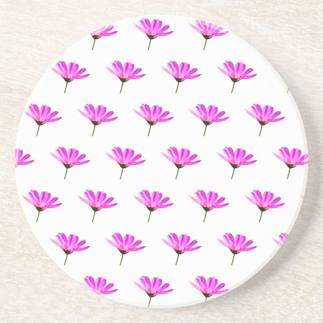 Pink Daisy Getränkeuntersetzer (Vorne)