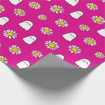 Pink Daisy Ghost Halloween