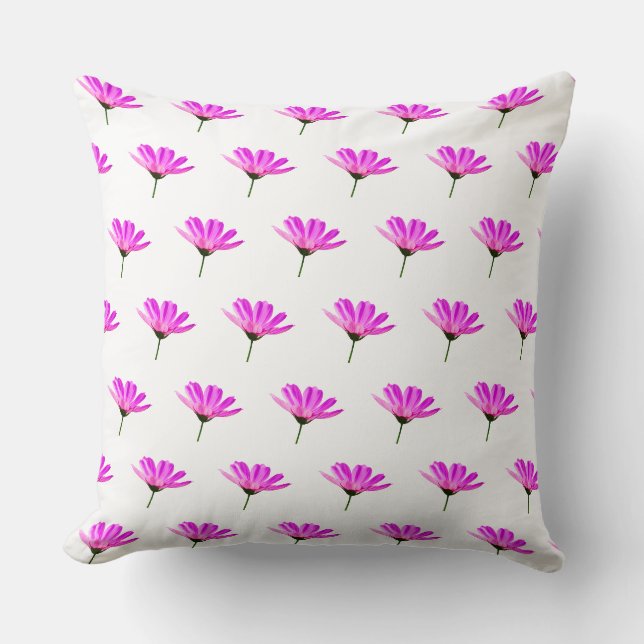 Pink Daisy Kissen (Vorderseite)