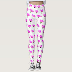 Pink Daisy Leggings