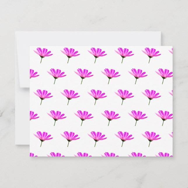 Pink Daisy Mitteilungskarte (Vorderseite)