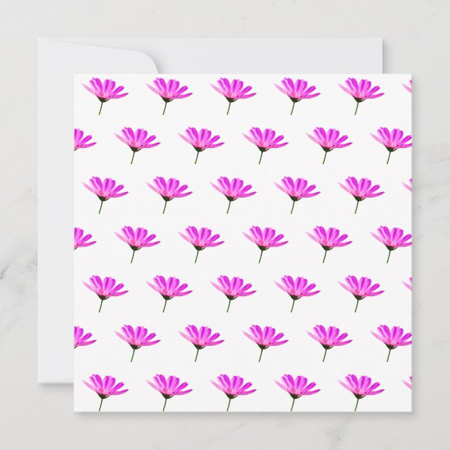 Pink Daisy   Mitteilungskarte (Vorderseite)