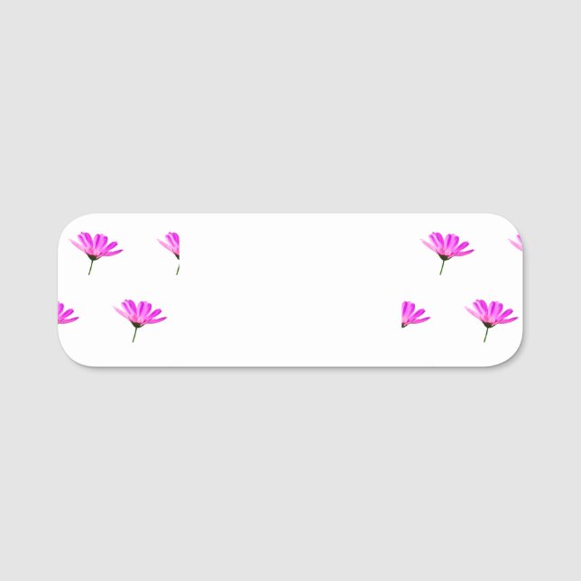 Pink Daisy Namensschild (Vorderseite)