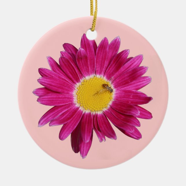 Pink Daisy Ornament (Vorne)