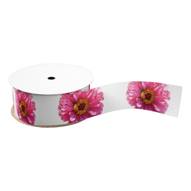 Pink Daisy Ripsband (Spule)