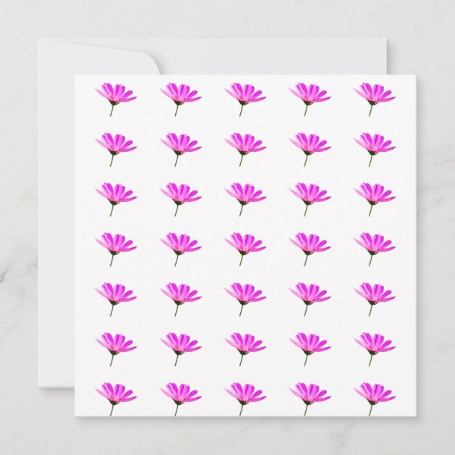 Pink Daisy Save The Date (Vorderseite)