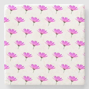 Pink Daisy Steinuntersetzer