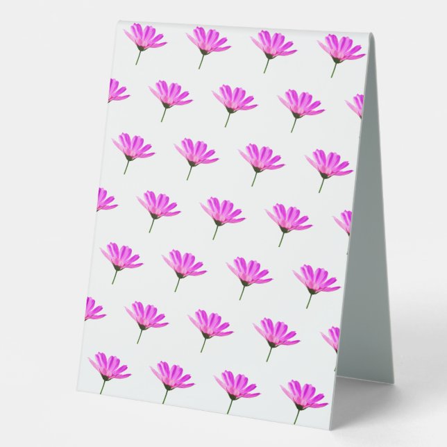 Pink Daisy Tischaufsteller (Vorderseite)