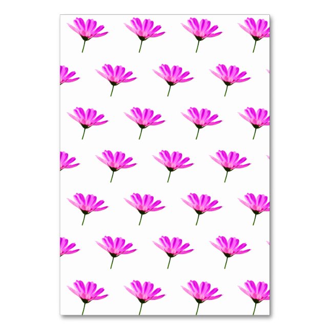 Pink Daisy Tischnummer (Vorderseite)