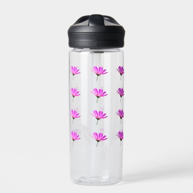 Pink Daisy Trinkflasche (Vorderseite)