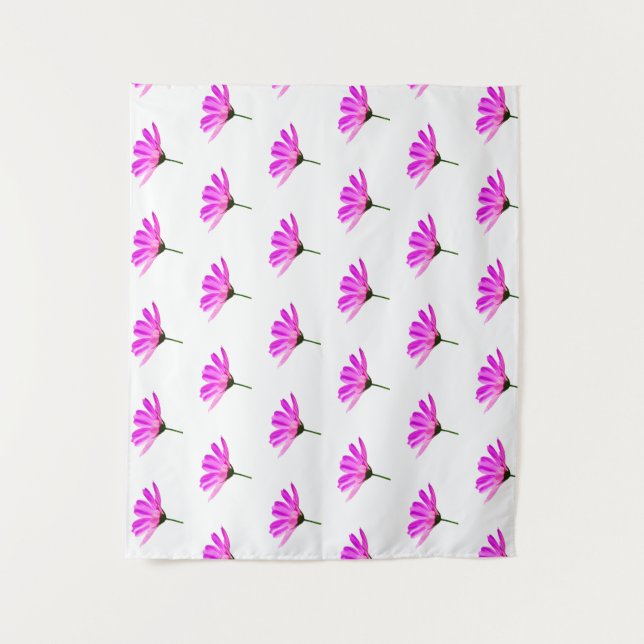 Pink Daisy Wandteppich (Vorderseite)