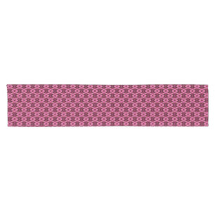 Pink Damask Herz Kurzer Tischläufer