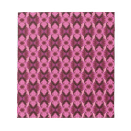 Pink Damask Herz Notizblock