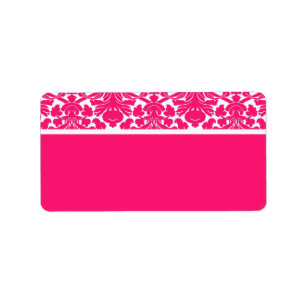 Pink-Damast-Hochzeits-Adressen-Etiketten Adressaufkleber