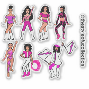 Pink Dancer Stickers #2 Aufkleber