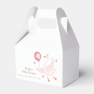 Pink Dancing Princess Swan Balloon Babydusche Geschenkschachtel