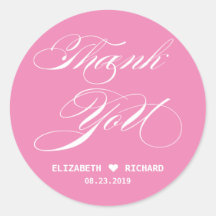 Pink Danke Gastgeschenk Hochzeit