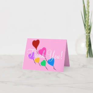 Pink danke Ihnen Pink Birthday Herzblasen