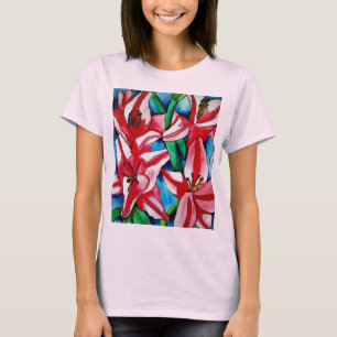 Pink Day lila Aquarellmalerei T-Shirt