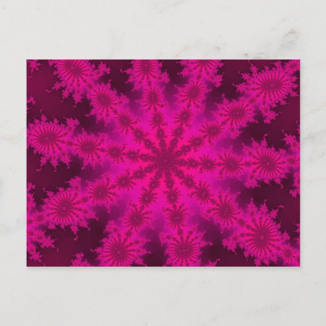 Pink Decasteer Postkarte (Vorderseite)
