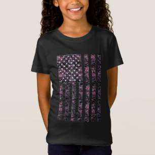 Pink Deer Junting Camouflage Camouflage American U T-Shirt