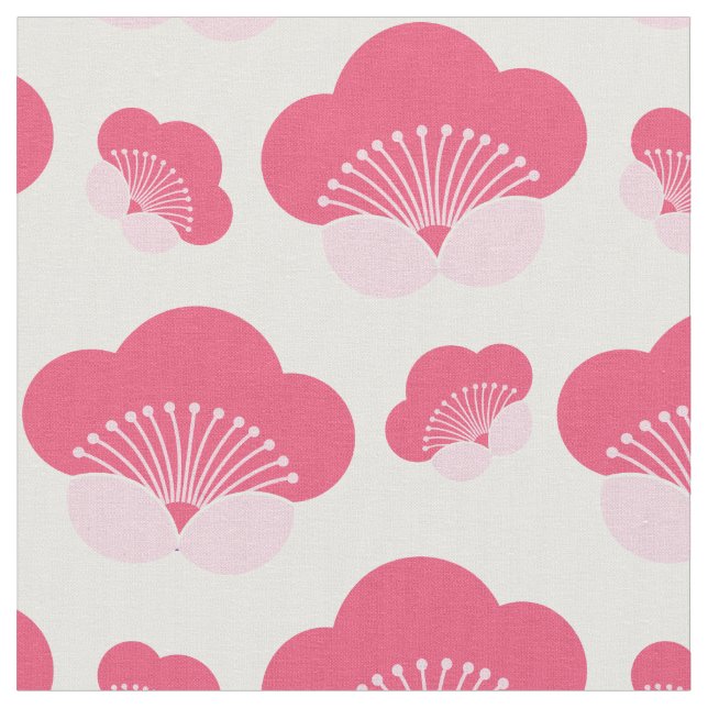 Pink Deko Floral Design Stoff (Nahaufnahme)