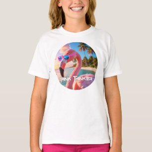 PINK DENKER - Flamingo PINK T-Shirt