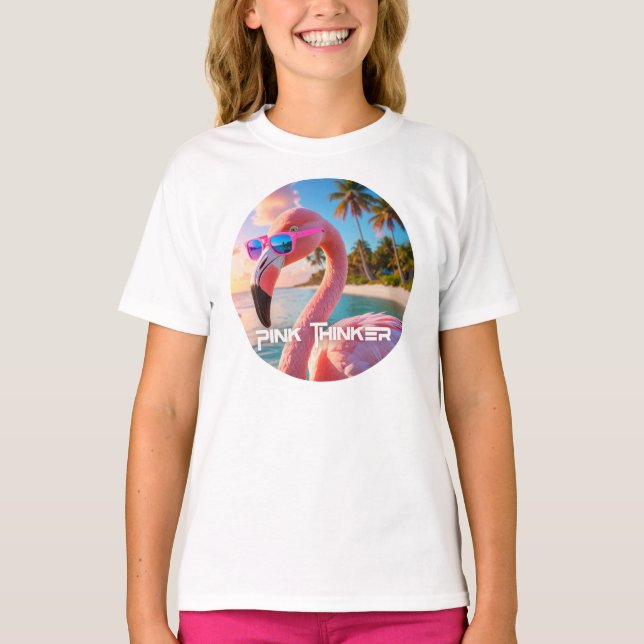PINK DENKER - Flamingo PINK T-Shirt (Vorderseite)