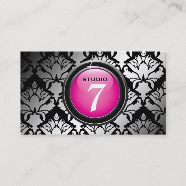 Pink "des Knopf-311-Sleek" Visitenkarte (Vorderseite)